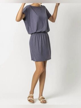 Lilla P Dolman Sleeve Dress in Neptune - Size Medium